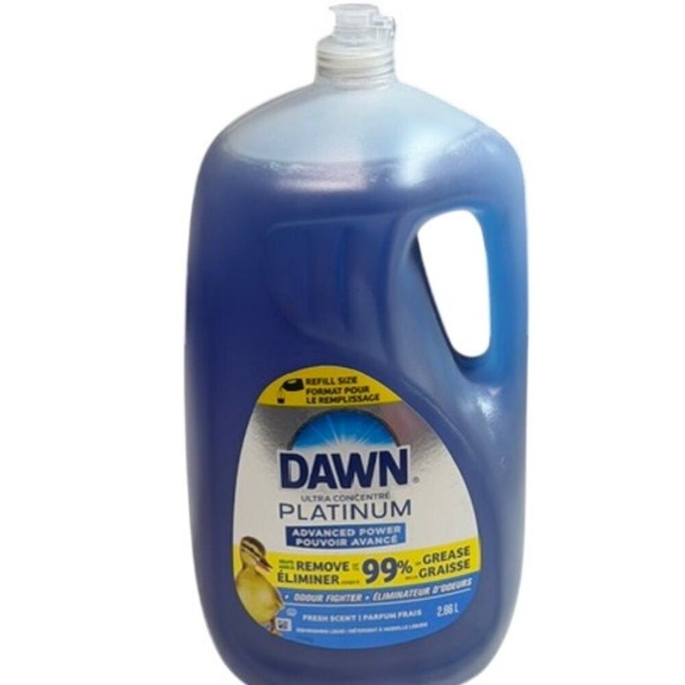 Dawn Platinum Dishwashing Liquid Dish Soap 90 oz Fresh Scent New